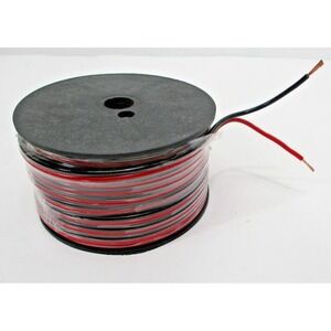 GS Power 16 awg strand PURE Copper Wire Bonded Red/Black 100ft roll-EXPRESS SHIP